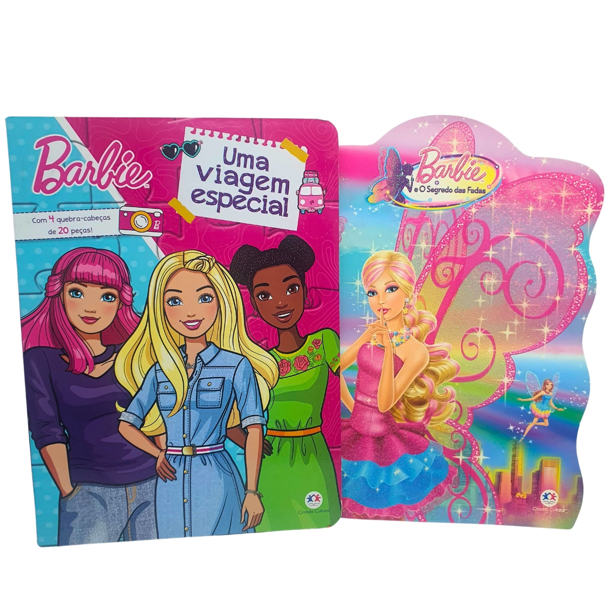 Kit 2 Livros Infantil: Quebra-cabeça Barbie: Uma Viagem Especial + Barbie E O Segredo Das Fadas - Ciranda Cultural Kit 2 Livros Infantil: Quebra-cabeça Barbie: Uma Viagem Especial + Barbie E O Segredo Das Fadas - Ciranda Cultural